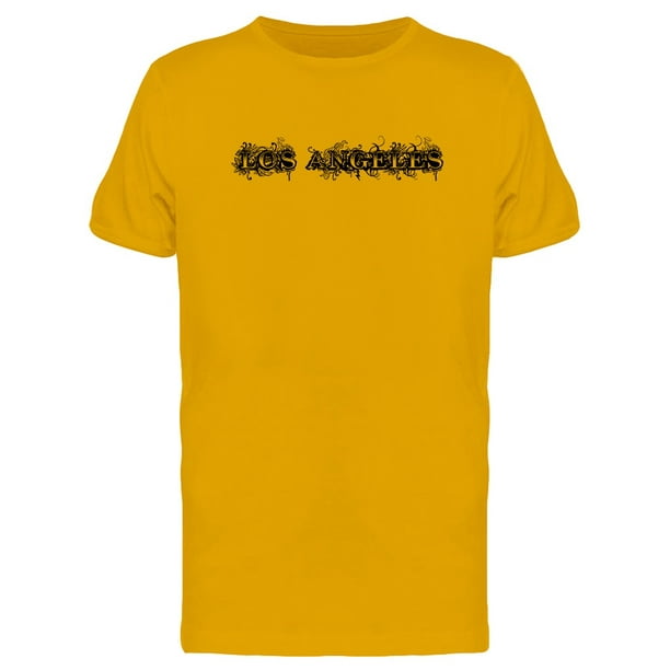 Grunge Lettering Los Angeles Tee Men's -Image by Shutterstock