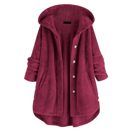 Scrub Fleece Jacket Fashion Womens Long Sleeve Loose Solid Coat Custom Casual Women Winter Hooded Coat Plus Size Women s Coats
Scrub Fleece Jacket Fashion Womens Long Sleeve Loose Solid Coat Custom Casual Women Winter Hooded Coat Plus Size Women s Coats