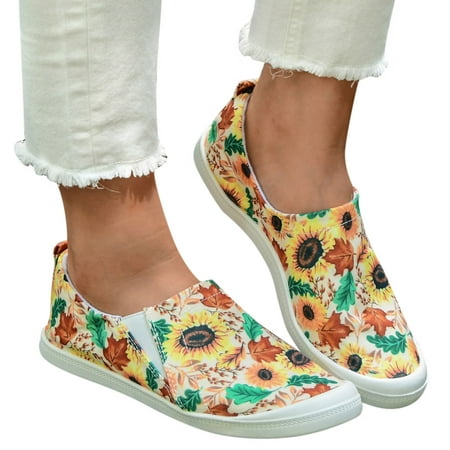 GNEIKDEING Ladies Lazy Slip On Casual Shoes Maple Leaf Pumpkin Pattern Low Top Shoes Soft Sole M age Flat Sneakers Casual Gift on Clearance
GNEIKDEING Ladies Lazy Slip On Casual Shoes Maple Leaf Pumpkin Pattern Low Top Shoes Soft Sole M age Flat Sneakers Casual Gift on Clearance
