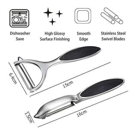 Set of 2 Y-Shaped Vegetable Peelers I-Shaped Potato Carrot Peelers Stainless Steel Fruit Peelers Channel Knife Potato Peelers for Kitchen
Set of 2 Y-Shaped Vegetable Peelers I-Shaped Potato Carrot Peelers Stainless Steel Fruit Peelers Channel Knife Potato Peelers for Kitchen