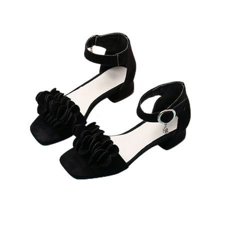 Welliumy Girl Dress Shoes Summer Princess Sandals Magic Tape Beach Sandal Wedding Performance Shoe Dance Non-slip Ankle Strap Black 12.5C
Welliumy Girl Dress Shoes Summer Princess Sandals Magic Tape Beach Sandal Wedding Performance Shoe Dance Non-slip Ankle Strap Black 12.5C