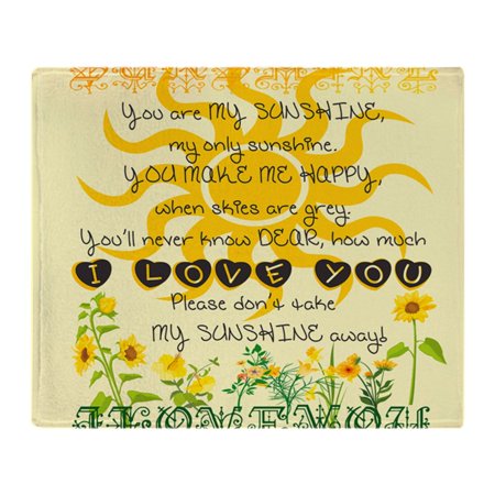 CafePress - You Are My Sunshine! - Soft Fleece Throw Blanket, 50"x60" Stadium Blanket