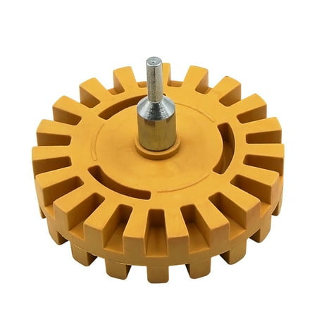 Tape Glue Removal Wheel Rubber Material 10CM/3.93Inch Diameter Pinstripe Electric Drill Pneumatic Glue Eraser with Socket for Car
Tape Glue Removal Wheel Rubber Material 10CM/3.93Inch Diameter Pinstripe Electric Drill Pneumatic Glue Eraser with Socket for Car