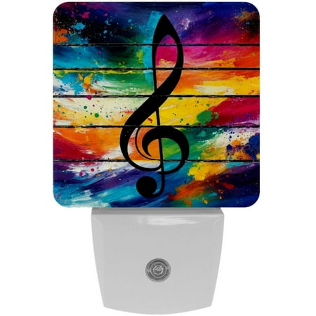 LED Night Light Lamp with Smart Sensor Dusk to Dawn Sensor 2-Pack for Bedroom Bathroom Hallway White 0.5W Plug-in Abstract Art Colored Musical Notes
LED Night Light Lamp with Smart Sensor Dusk to Dawn Sensor 2-Pack for Bedroom Bathroom Hallway White 0.5W Plug-in Abstract Art Colored Musical Notes