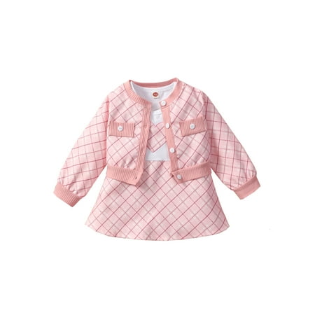 2Pcs Toddler Baby Girls Long Sleeve Cardigan Coat+Sleeveless High Waist A-Line Princess Dress Fall Outfit
2Pcs Toddler Baby Girls Long Sleeve Cardigan Coat+Sleeveless High Waist A-Line Princess Dress Fall Outfit