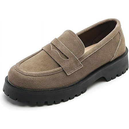SHYPM Women S Platform Chunky Loafers with Arch Support Comfortable Slip-On Retro Suede Flat Oxford Shoes-36
SHYPM Women S Platform Chunky Loafers with Arch Support Comfortable Slip-On Retro Suede Flat Oxford Shoes-36