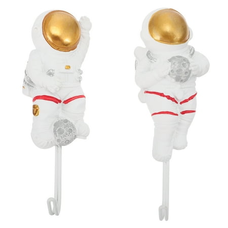 Etereauty 2 Pcs Wall-mounted Sticky Hooks Astronaut Shape Hooks Adhesive Hook Coat Hangers
Etereauty 2 Pcs Wall-mounted Sticky Hooks Astronaut Shape Hooks Adhesive Hook Coat Hangers