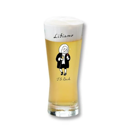 Some Music Design KG-004 Toast with the Boozy Composer J.S. Bach Glass