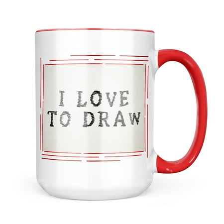 Neonblond I Love To Draw Art Marker Black on paper Mug gift for Coffee Tea lovers
Neonblond I Love To Draw Art Marker Black on paper Mug gift for Coffee Tea lovers