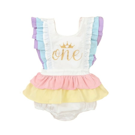 Newborn Baby Girl Romper One 1st Birthday Sleeveless Tutu Dress Jumpsuit Bodysuit Cake Smash Outfits
Newborn Baby Girl Romper One 1st Birthday Sleeveless Tutu Dress Jumpsuit Bodysuit Cake Smash Outfits