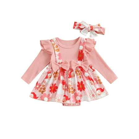 Wassery Baby Girls Christmas Outfit Clothes 3M 6M 12M 18M Infant Girls Long Sleeve Flower/Santa Claus Print Romper Dress Headband 2PCS Newborn Girls Christmas Clothing Set
Wassery Baby Girls Christmas Outfit Clothes 3M 6M 12M 18M Infant Girls Long Sleeve Flower/Santa Claus Print Romper Dress Headband 2PCS Newborn Girls Christmas Clothing Set