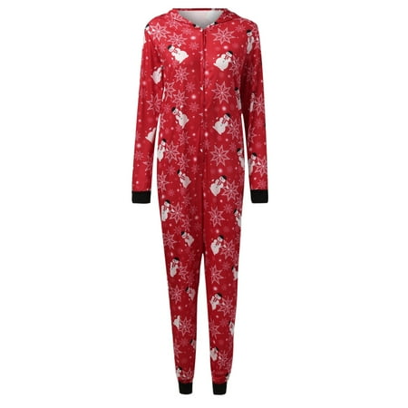 Pajamas for Women KKCXFJX New Cute Fashion Christmas Hooded Print Family European And American Pajamas Parent-child Jumpsuit Mom
Pajamas for Women KKCXFJX New Cute Fashion Christmas Hooded Print Family European And American Pajamas Parent-child Jumpsuit Mom