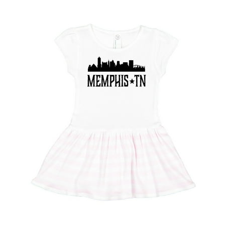 Inktastic Memphis Tennessee City Skyline Gift Toddler Girl Dress