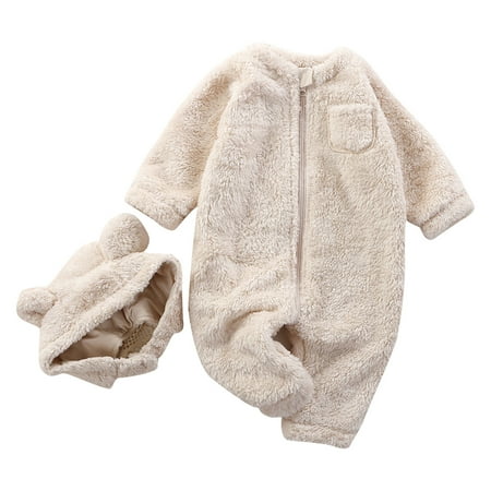 Kdnteot Unisex Baby Clothes Flannel Hooded Long Sleeve Romper Jumpsuit Cozy Fall Winter Bodysuit Outwear
Kdnteot Unisex Baby Clothes Flannel Hooded Long Sleeve Romper Jumpsuit Cozy Fall Winter Bodysuit Outwear