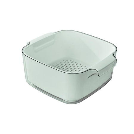 Kitchen Fruit Drain Basket Multifunction Double Layer Vegetable Wash Bowl Cleaning Washing Basket Kitchen Strainer Large Strainer Container Light Green
Kitchen Fruit Drain Basket Multifunction Double Layer Vegetable Wash Bowl Cleaning Washing Basket Kitchen Strainer Large Strainer Container Light Green