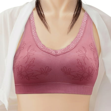 AIMAOMI Womens No Steel Ring French Womens Front Close Bra T Back Plus Size Seamless Unlined Bra For Large Bust H
AIMAOMI Womens No Steel Ring French Womens Front Close Bra T Back Plus Size Seamless Unlined Bra For Large Bust H