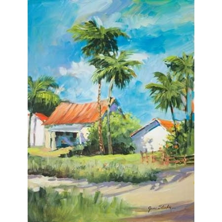 House on the Beach Canvas Art - Jane Slivka (22 x 28)