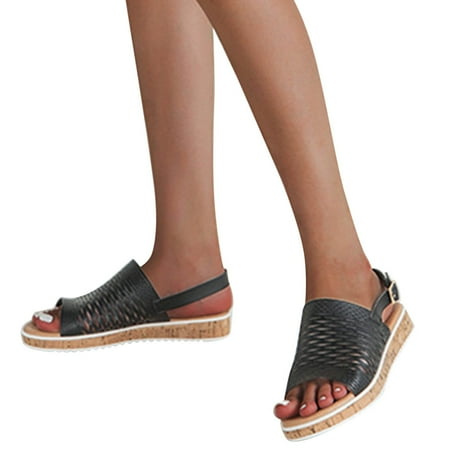 Women Shoes Shoes Summer Flat Heeled Thick Soled Hollow Breathable Large Size Sandals Black 8.5
Women Shoes Shoes Summer Flat Heeled Thick Soled Hollow Breathable Large Size Sandals Black 8.5