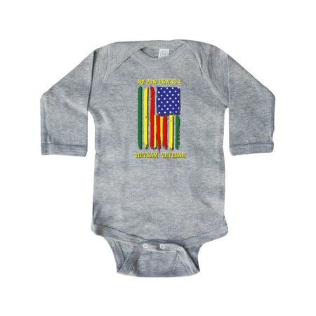 Inktastic My Paw Paw is a Vietnam Veteran Gift Baby Boy or Baby Girl Long Sleeve Bodysuit
Inktastic My Paw Paw is a Vietnam Veteran Gift Baby Boy or Baby Girl Long Sleeve Bodysuit