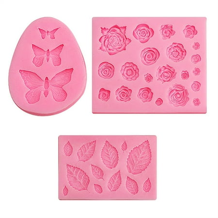 Christmas Saving Clearance! Sruiluo Silicone Mold 3d Leaf Rose Flower Butterfly Mold Cake Chocolate Rose Flower Epoxy Mold Pink E
Christmas Saving Clearance! Sruiluo Silicone Mold 3d Leaf Rose Flower Butterfly Mold Cake Chocolate Rose Flower Epoxy Mold Pink E