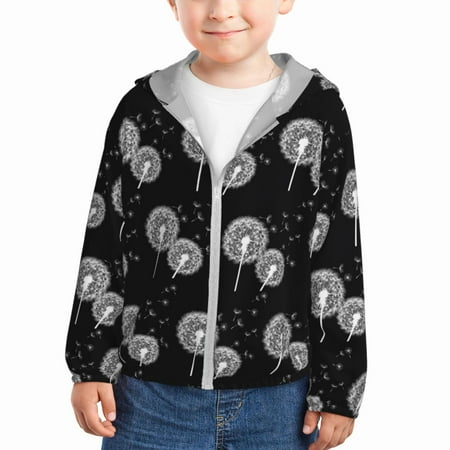 Lukts White Flower Dandelion Print Children s Long-Sleeved Sun Protection Clothing Hooded Sweatshirts for Boys and Girls Outdoor Sports-5 Years
Lukts White Flower Dandelion Print Children s Long-Sleeved Sun Protection Clothing Hooded Sweatshirts for Boys and Girls Outdoor Sports-5 Years
