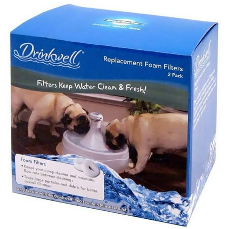 Foaming Toilet Bowl Cleaner - PetSafe® Drinkwell 360™ Plastic Fountain Foam Filters, 2-Pack