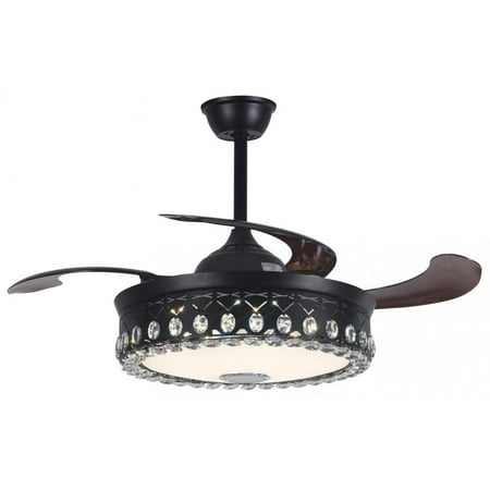AFANQI 42 Bluetooth Crystal Ceiling Light with Fan Remote Control Chandelier with Fan Invisible Blades Fandelier 3 Color 3 Speed LED Light Fixture for Living Room Bedroom Black Finish Metal
AFANQI 42 Bluetooth Crystal Ceiling Light with Fan Remote Control Chandelier with Fan Invisible Blades Fandelier 3 Color 3 Speed LED Light Fixture for Living Room Bedroom Black Finish Metal