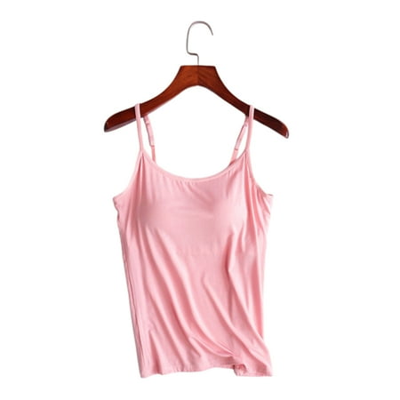Women Tops with Built in Bra Built in Bra Neck Vest Padded For The And Party S Skin Color
Women Tops with Built in Bra Built in Bra Neck Vest Padded For The And Party S Skin Color