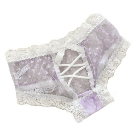 Women s Underwear Purple Lace Panty XL 1 Pack