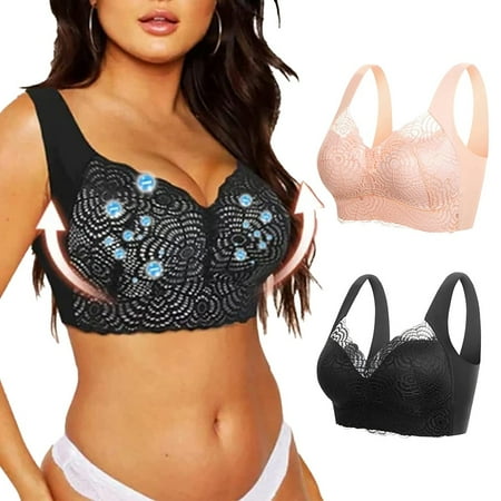 Women Lace Bra Lymphvity Detoxification and Shaping & Powerful Lifting Bra