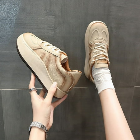 Summer Shoes for Women Tawop Thick Soled Casual Board Shoes Round Toe Tied Sneakers Casual Shoes Shoes Beige 40(Us:7.5)
Summer Shoes for Women Tawop Thick Soled Casual Board Shoes Round Toe Tied Sneakers Casual Shoes Shoes Beige 40(Us:7.5)