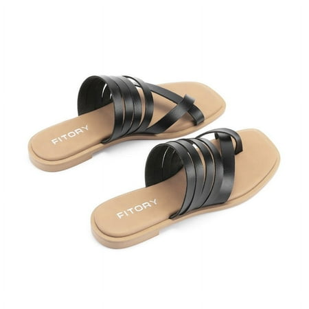 Womens Flat Straps Sandals With Casual Fashion Slides and Split Toes Style for Lady
Womens Flat Straps Sandals With Casual Fashion Slides and Split Toes Style for Lady