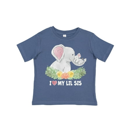 Inktastic I Love My Lil Sis Elephants with Flowers Gift Toddler Boy or Toddler Girl T-Shirt
Inktastic I Love My Lil Sis Elephants with Flowers Gift Toddler Boy or Toddler Girl T-Shirt