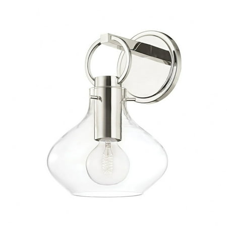 1 Light Wall Sconce in Transitional Essentials Everyday Modern Style 12 inches Tall and 8.75 inches Wide-Polished Nickel Finish Bailey Street Home
1 Light Wall Sconce in Transitional Essentials Everyday Modern Style 12 inches Tall and 8.75 inches Wide-Polished Nickel Finish Bailey Street Home