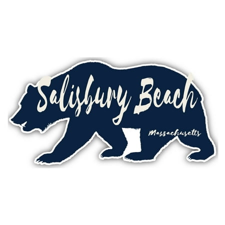 Salisbury Beach Massachusetts Souvenir 3x1.5-Inch Fridge Magnet Bear Design