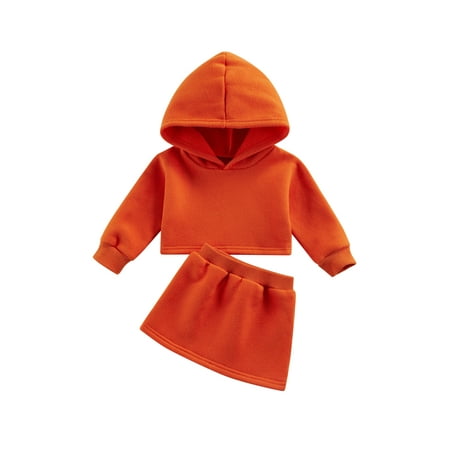 BrilliantMe 2Pcs Kids Baby Girls Fall Tracksuit Solid Hooded Long Sleeves Sweatshirt Skirt Outfits Set Orange 2-3 Years
BrilliantMe 2Pcs Kids Baby Girls Fall Tracksuit Solid Hooded Long Sleeves Sweatshirt Skirt Outfits Set Orange 2-3 Years