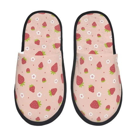 Sigee Strawberries for Cozy Furry Slippers Super Soft Indoor and Outdoor Use Non-Slip Sole Slip On House Slippers-Large
Sigee Strawberries for Cozy Furry Slippers Super Soft Indoor and Outdoor Use Non-Slip Sole Slip On House Slippers-Large