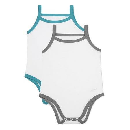 MeMoi 2-Pack Basic Snap-Bottom Bodysuits