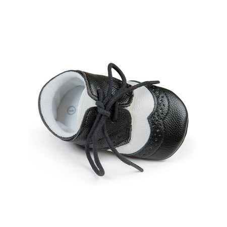 Ritualay Unisex Baby Flats Lace Up Walking Sneakers Soft Sole Crib Shoe Anti-skid Comfort Moccasins Outdoor School First Walkers Shoes Black White 6C
Ritualay Unisex Baby Flats Lace Up Walking Sneakers Soft Sole Crib Shoe Anti-skid Comfort Moccasins Outdoor School First Walkers Shoes Black White 6C