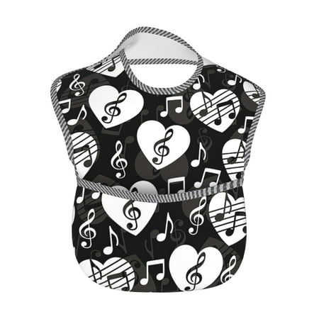 Baby Bibs Waterproof Toddler Bib Love Music Musically Abstract Heart Treble Feeding Bib With Pocket For Infant
Baby Bibs Waterproof Toddler Bib Love Music Musically Abstract Heart Treble Feeding Bib With Pocket For Infant