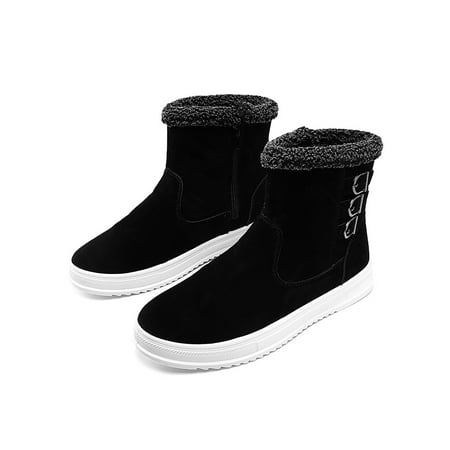 Ritualay Mens Snow Boots Round Toe Ankle Boot Plush Lining Fashion Bootie Lightweight Breathable Winter Warm Shoes Outdoor Walking Zip Up Comfort Shoe Black 9
Ritualay Mens Snow Boots Round Toe Ankle Boot Plush Lining Fashion Bootie Lightweight Breathable Winter Warm Shoes Outdoor Walking Zip Up Comfort Shoe Black 9