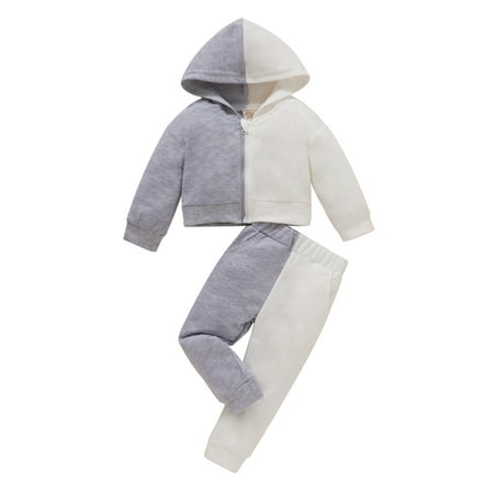 Bebiullo Baby Toddler Girls Outfits Hoodies Sweatshirt Crop Tops Pants Fall Winter Clothes Grey White 9-12 Months 
Bebiullo Baby Toddler Girls Outfits Hoodies Sweatshirt Crop Tops Pants Fall Winter Clothes Grey White 9-12 Months