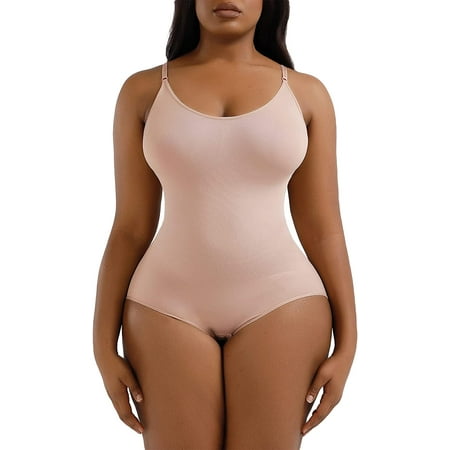 DanceeMangoos Women Shapewear Bodysuit Sleeveless Sling Spaghetti Strap Tummy Control Seamless Body Shaper
DanceeMangoos Women Shapewear Bodysuit Sleeveless Sling Spaghetti Strap Tummy Control Seamless Body Shaper