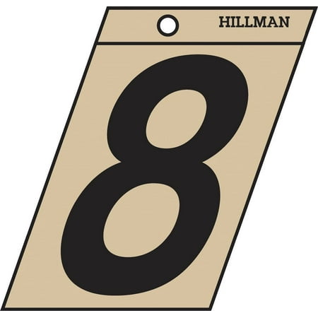 Hillman 3.25 Inches Number 8 Angle Cut Self Adhesive Sign Gold and Black Mylar 3.6 x 2.7 Inches 1-Sign
Hillman 3.25 Inches Number 8 Angle Cut Self Adhesive Sign Gold and Black Mylar 3.6 x 2.7 Inches 1-Sign