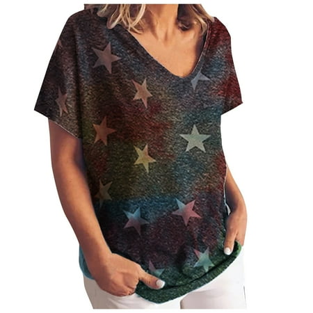 White Blouse for Women Womens Blouses Fashion Womens Gradient Color Printing Short-sleeved Large Size Loose T-shirt Round-Neck Corset Tops for Women White 3XL
White Blouse for Women Womens Blouses Fashion Womens Gradient Color Printing Short-sleeved Large Size Loose T-shirt Round-Neck Corset Tops for Women White 3XL