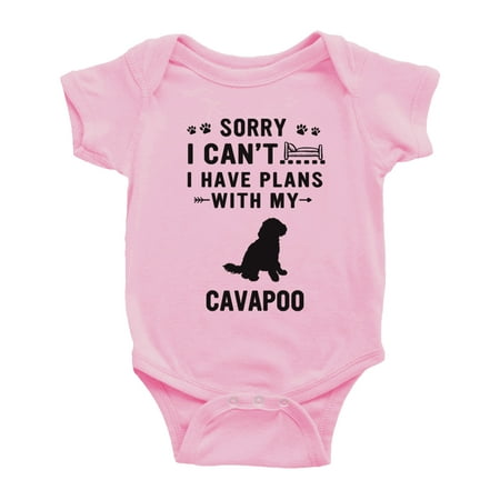 Sorry I Can t I Have Plans With My Cavapoo Love Pet Dog Funny Baby Romper (Pink 3-6 Months)
Sorry I Can t I Have Plans With My Cavapoo Love Pet Dog Funny Baby Romper (Pink 3-6 Months)