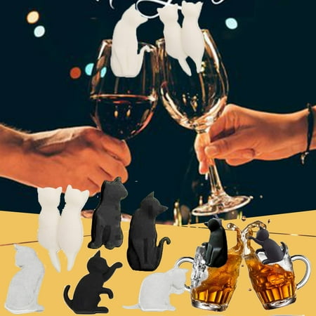 Rack Drink Kitty Cat Markers Animal Charms Silicone 6Pcs Glass Cat Markers Kitchenï¼Dining & Bar
Rack Drink Kitty Cat Markers Animal Charms Silicone 6Pcs Glass Cat Markers Kitchenï¼Dining & Bar