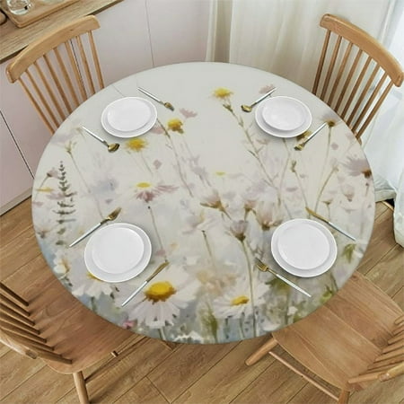 Sheronv Wildflowers Daisies Sunlight Round Table Cover Stain Resistant Washable Indoor Outdoor Tablecloth Kitchen Dining Wedding Parties Outdoor Fitted 100% Polyester Fiber 31-35
Sheronv Wildflowers Daisies Sunlight Round Table Cover Stain Resistant Washable Indoor Outdoor Tablecloth Kitchen Dining Wedding Parties Outdoor Fitted 100% Polyester Fiber 31-35