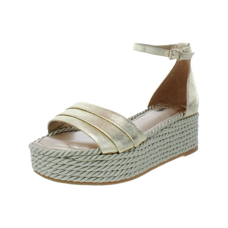 Sarto Franco Sarto Womens Via Leather Espadrille Flatform Sandals