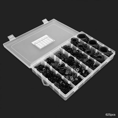 LAFGUR Plastic Nylon Cable Clamp Texture Is Tough Durable 100% Brand New 625Pcs Practical R-Type Nylon Cable Clamp For Electrical Electronic 
LAFGUR Plastic Nylon Cable Clamp Texture Is Tough Durable 100% Brand New 625Pcs Practical R-Type Nylon Cable Clamp For Electrical Electronic